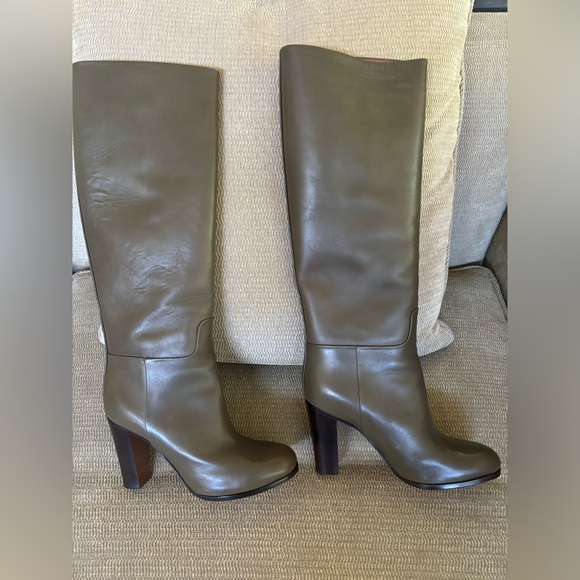 Old Celine - Phoebe Philo Era - Kaky - Green Leather Boots EU39 - Picture 6 of 8